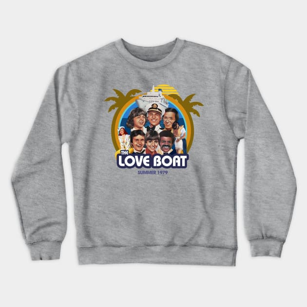 Boat of love Crewneck Sweatshirt by Trazzo